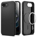 Spigen iPhone 17e Hülle iPhone 16e Hülle [rutschfest] Liquid Air MagFit Case Slim TPU mit Truss-Design, Kompatibel mit MagSafe Zubehör -Matte Black