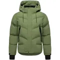 Stone Harbour Steppjacke Livianoo XX Herren Winterjacke mit (abnehmbarer) Kapuze grün XXL (56)