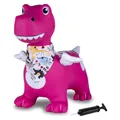 P!nk Hüpftier Dino mit Flügel HoppyDoo pink mit Pumpe (466008)