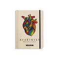 Matabooks, nachhaltige und vegane Notizbücher A5 aus Süßgraspapier, Nari, 138 Seiten, Natur, Handmade, Made in Germany (Heartbeat)