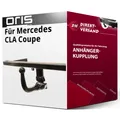 Für Mercedes CLA Coupe Typ C118 (Oris) Anhängerkupplung vertikal abnehmbar neu