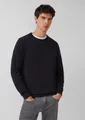 s.Oliver Longpullover Strickpullover Baumwollpullover mit Logo-Stickerei