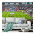 FC Bayern München Fototapete Große Fußball Fototapete FCB Vliestapete FC Bayern München Immer weiter, sportliche Wohnzimmer Tapete bunt 5.28 m x 3.5 m