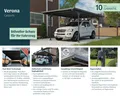 Carport Verona 5000  Einzelcarport 504 x 299 cm Aluminium Bronze  | Canopia