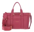 COCCINELLE 2Day Signature Handbag Grained Leather Handtasche Tasche Rosewood Neu