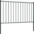 vidaXL Zaunelement Woerden mit Pfosten Stahl 1,7 x 0,75 m Anthrazit - Grau