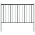 vidaXL Zaunelement Woerden mit Pfosten Stahl 1,7 x 0,75 m Anthrazit NEU