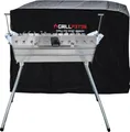 Mangal Ararat Edelstahl 2mm Schaschlikgrill 11er Drehspieß Haube Elektromotor