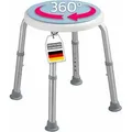 Dusch- Und Badhocker Peter Um 360 Grad Drehbar Höhenverstellbar Anti-rutsch-gummifüße Belastbar Bis 150kg