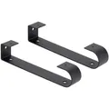 Alberts Regalträger, Schwarz, Metall, 4.5x6x30.5 cm, Wohnzimmer, Regale, Wandregale