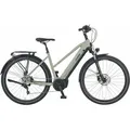 E-Bike PROPHETE "Entdecker 4.0" Gr. 50, grau (grau, schwarz), E-Bikes, 50cm, 28 Zoll (71,12cm), Pedelec, Elektrofahrrad für Damen
