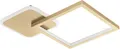 EGLO Deckenleuchte "GAFARES", gold (goldfarben, weiß), H: 5cm, 1 Stk., Leuchten, Deckenleuchte aus Alu, Stahl, Deckenleuchte