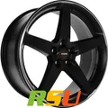 Momo Five black matt polish 8x18" ET42 LK5 100 ML 72.3 Alufelgen 18 Zoll