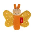 sigikid 43369 - Greifling Schmetterling ocker Yellow, Materialmix, 9 cm, Baby...
