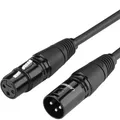Audio / Verlängerungs / Mikrofonkabel XLR (weiblich) - XLR (männlich) 1m Ugreen