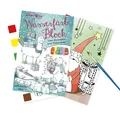 Lutz Mauder Malbuch mit Wasserfarben Kleinkinder und Kinder Malblock von 1-3 und 2-4, Aquarell-Malpapier, magisches Buch TapirElla Winterzauber mit Pinsel