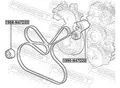 FEBEST Riemenspanner, Keilrippenriemen 1990n47d20 für BMW