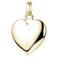 Materia Damen Kettenanhänger Herz Gold klein - 925 Sterlingsilber vergoldet KA-272-Gold_ohne Kette
