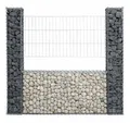ESTEXO Gabionenzaun Gabionen Mauer Gartenzaun 160x20x150 cm Gabione Steinkorb Rank-Gitte