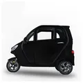 Urban Hopper E-Motorroller Urban Hopper Cabin Plus Dreirad Elektro Kabinenroller 3-Rad Microcar, 2200 W, 45 km/h, ca. 40km Reichweite, 244kg Zuladung, Blei-Gel Akku, LED Licht COC schwarz