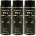 Lackspray schwarz glänzend 3x 400ml Motip Car's Lack Sprühlack by Dupli-Color