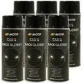 Lackspray schwarz glänzend 6x 400ml Motip Car's Lack Sprühlack by Dupli-Color