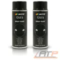 MOTIP 2x 400 ml CAR'S RALLYE-LACK SPRAYDOSE SCHWARZ GLÄNZEND SPRÜHLACK