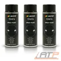 MOTIP 3x 400 ml CAR'S RALLYE-LACK SPRAYDOSE SCHWARZ GLÄNZEND SPRÜHLACK