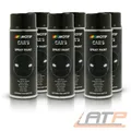MOTIP 6x 400 ml CAR'S RALLYE-LACK SPRAYDOSE SCHWARZ GLÄNZEND SPRÜHLACK