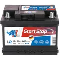 BIG Autobatterie 12V Start-Stop EFB 60Ah 600A/EN wartungsfrei ersetzt 62Ah 65Ah