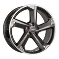 1x DBV TORINO III anthrazit glänzend front poliert 7.5Jx17 5x100 ET40