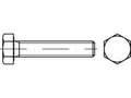 100 x Sechskantschrauben mit Gewinde bis Kopf ISO 4017 Messing M 8 x 40 Ms VES, 