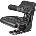 VEVOR Universal Gabelstaplersitz 61x51x51 cm, Traktorsitz, Schleppersitz, Treckersitz, Staplersitz, Traktor Sitz PVC-Kunstleder und hochelastischem Polyurethanschaum, ideal für Kompaktlader-Bulldozer