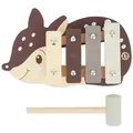 Bieco Spielwaren Xylophon, Dunkelbraun, Holz, 17x3x17.4 cm, Spielzeug, Kinderspielzeug, Kindermusikinstrumente