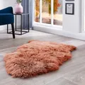 Fellteppich LUXOR LIVING "Schaffell Namika", terrakotta, B:60cm H:50mm L:85cm
