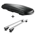 Dachbox VDPJUXT400L+Alu Relingträger VDP004L für für Ford Focus Turnier DNW 98-0