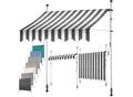 KESSER® Klemmmarkise mit Handkurbel Balkon, Balkonmarkise ohne Bohren, UV-beständig höhenverstellbar wasserabweisend , Sonnenschutz, Terrassenüberdachung , einfache Montage