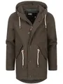 Indicode Herren INChristof Wintermantel mit verdecktem Reißverschluss und Kapuze | Herrenmantel Winter Parka Bracken, M