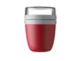 Mepal Lunchbox Lunchpot Ellipse,Praktischer Müslibecher, Joghurtbecher, To Go Becher, Polypropylen (PP), PCTG, 500 + 200 ml, geeignet für Tiefkühler, Mikrowelle & Spülmaschine