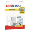 Tesa - Moll® Universal Türboden-schaumstoffdichtung - Zur Kälte- Und Wärme-isolierung - Zimmertürdichtung Zum Schutz Vor Zugluft, Staub Und Feuchtigkeit - 1 M X 38 Mm, Weiß