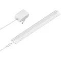 ledscom.de LED Unterbau-Leuchte SIRIS weiß matt mit Netzteil, flach, 30cm, 370lm, weiß