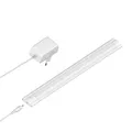 ledscom.de LED Unterbau-Leuchte SIRIS weiß matt mit Netzteil, flach, 30cm, 370lm, weiß