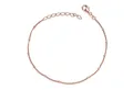Materia Armkette Damen Rosegold Kugelkette 17-20cm SA-80, Sterlingsilber, rosevergoldet