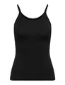 ONLY Damen T-Shirt onlLOVE Strap Singlet, Einfarbig, Gr. 36 (Herstellergröße: S), Schwarz
