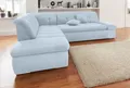 DOMO collection NMORIC inkl. Zierkissen 273x216x80 cm L-Form, Ottomanen-Abschluss, wahlweise mit Bettfunktion und Armlehnverstellung
