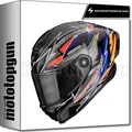 SCORPION INTEGRALHELM FÜR MOTORRAD EXO-RACE AIR MOVE ON SCHWARZ BLAU ORANGE S