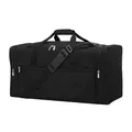 LONALIA 54L Reisetasche Groß Herren - Weekender Travel Bag Sporttasche für Urlaub Reisen Übernachtung Sauna (Schwarz)