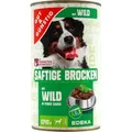 Saftige Brocken Hundefutter mit Wild in feiner Sauce, 6er Pack (6 x 1.24 kg Dose)