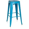 Barhocker Vantaggio High Metallic Hellblau Hjh Office