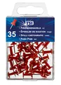 TSI 48323 Pinnwandnadeln, 35er Packung Farbe: rot